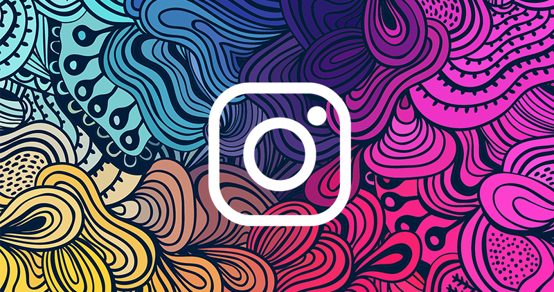 Instagram logo designed background