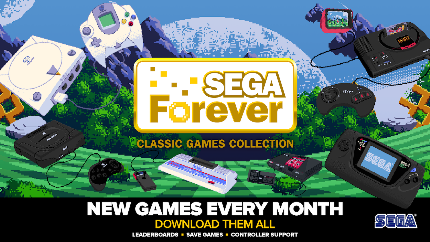 SEGA Forever mobile games promo image
